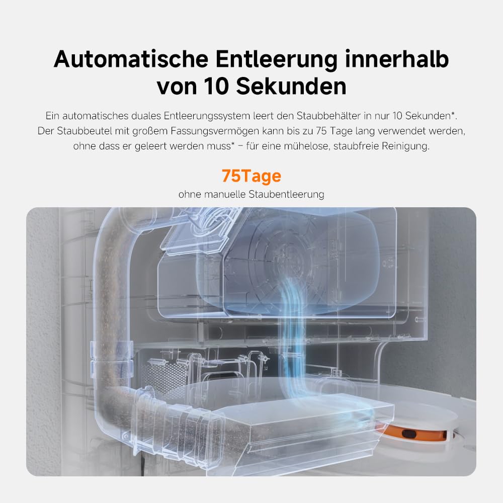 Xiaomi X20+ Saugroboter, Wischfunktion & 6000Pa Saugkraft