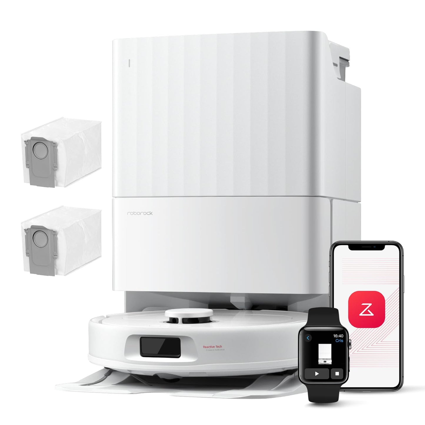 Roborock Qrevo Robotersauger mit All-in-One Dock Weiß