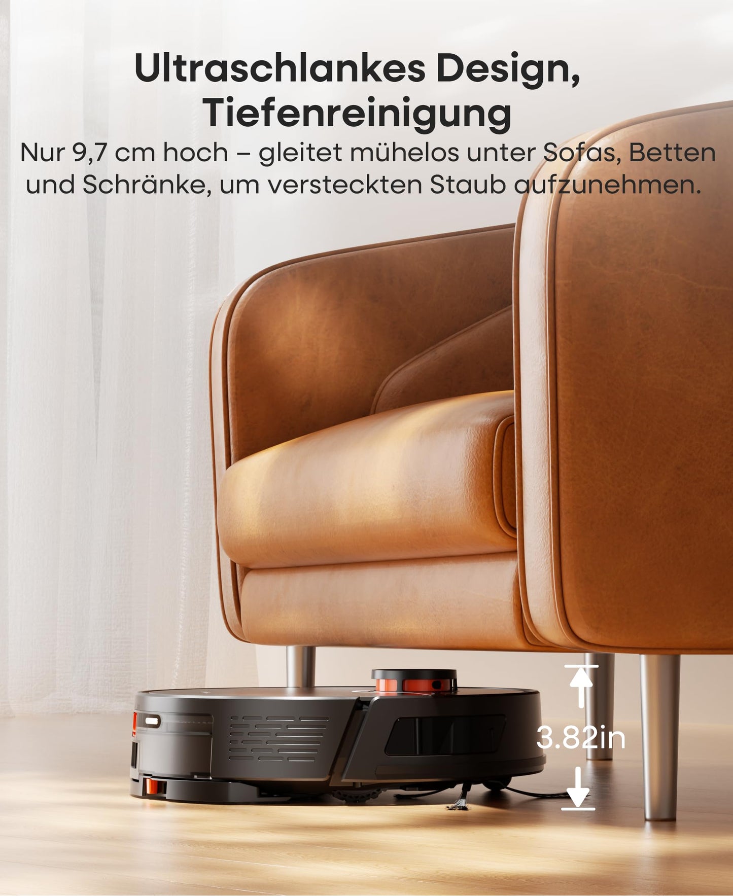 uninell Robotersauger mit LiDAR Navigation & 3,5L Station