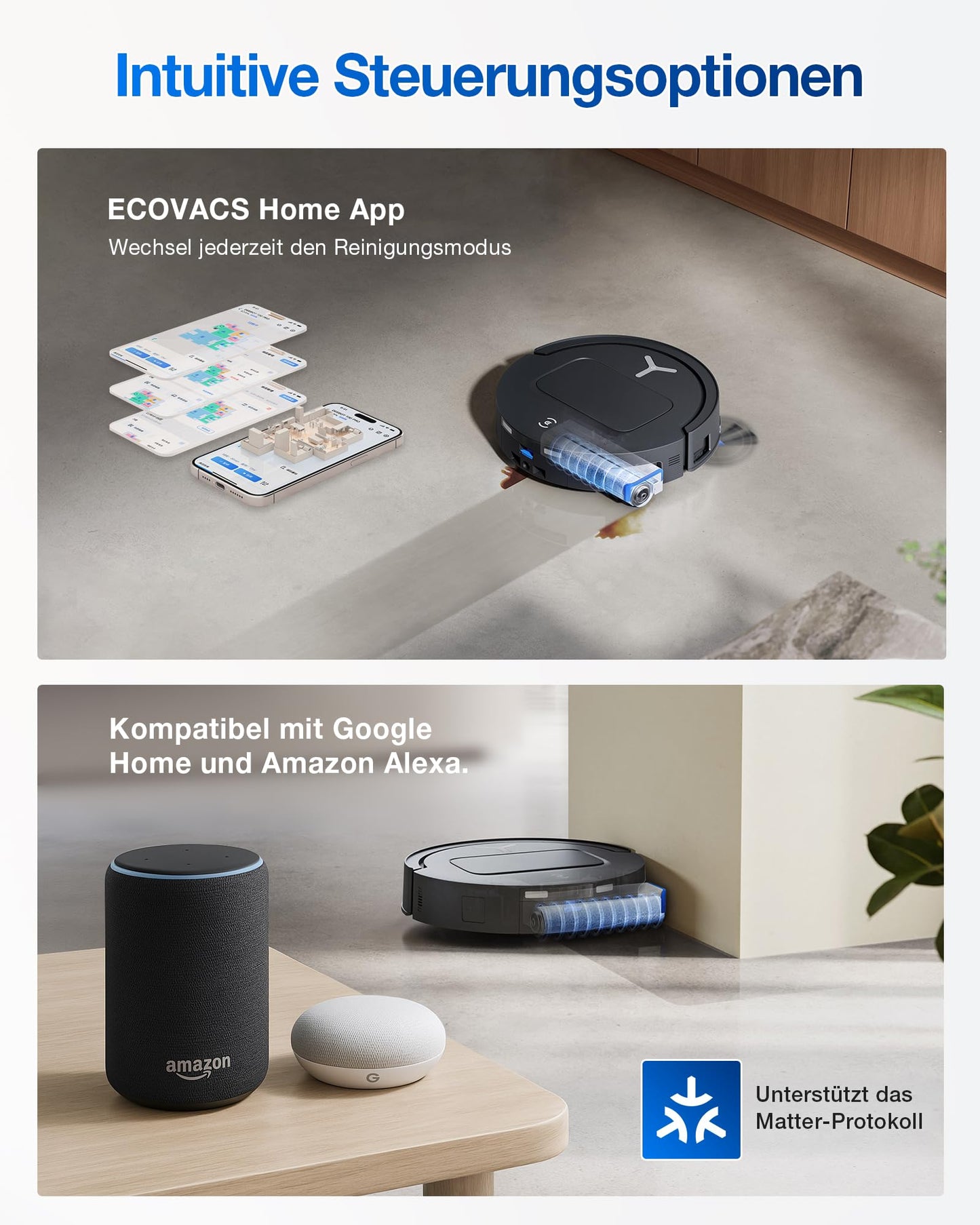ECOVACS DEEBOT T80 Omni Robotersauger mit Selbstreinigung